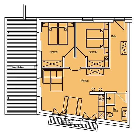 Apartman Kasperhof 6 - 7
